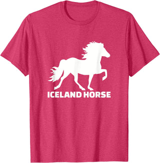 Icelandic horse gifts Icelandic horse T-Shirt - Red Heather