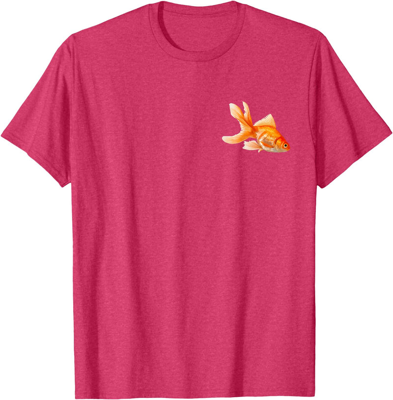 Goldfish Tank Goldfish Bowl Fish Fantail Goldfish Freshwater Aquarium T-Shirt - Red Heather