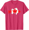 Fishermen Gifts | Mens Fisherman Apparel Canada Flag Walleye Fishing Mens Walleye Fish Cool Gifts T-Shirt - Red Heather
