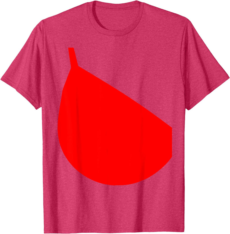 Halloween Costume T-shirts Etc. Over Sized Bra Halloween Couples Costume T-Shirt - Red Heather