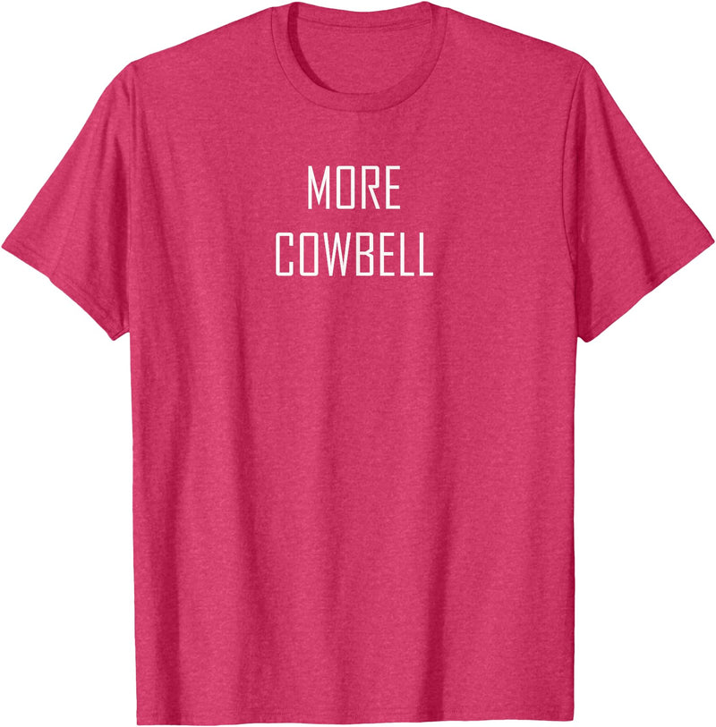 Mint Chip Productions More Cowbell Tee T-Shirt - Red Heather