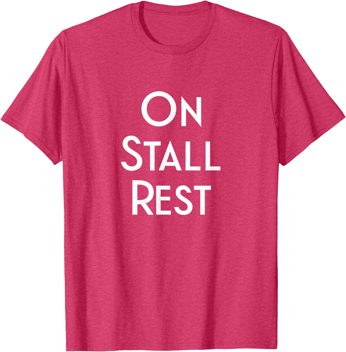 Get Well Horse Gifts for Equestrians & Horselovers Get Well Horse Gifts On Stall Rest T-Shirt - Red Heather