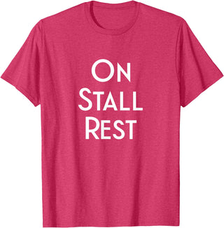 Get Well Horse Gifts for Equestrians & Horselovers Get Well Horse Gifts On Stall Rest T-Shirt - Red Heather