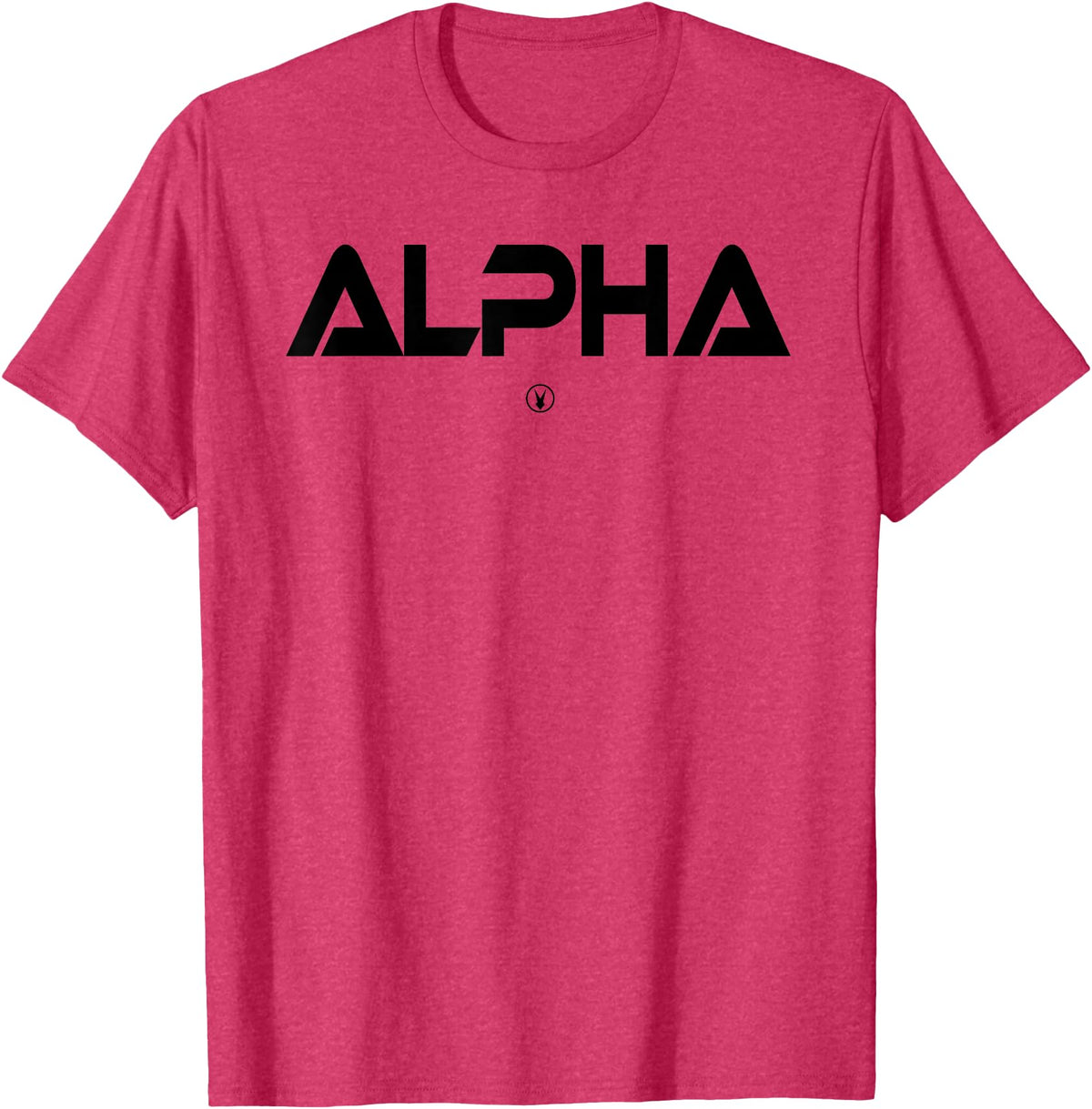 Mens ALPHA Gym Rabbit Workout Bodybuilding Fitness T-Shirt in Red Heather