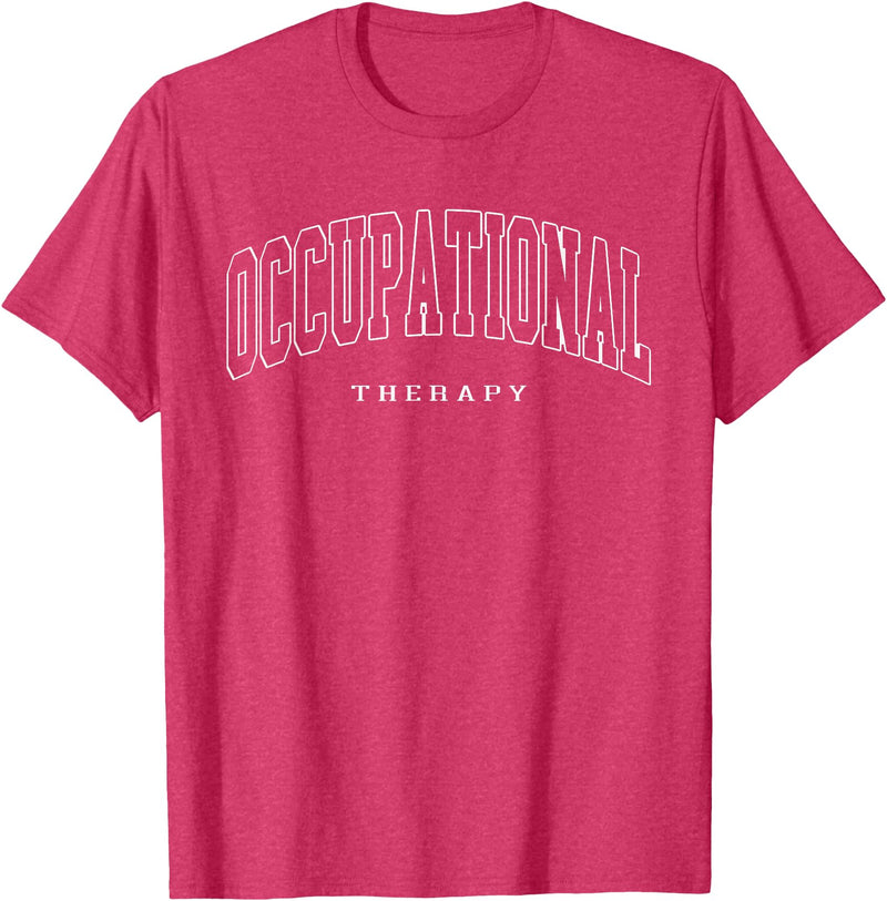 Vintage Pediatric Occupational Therapist Apparel Pediatric Occupational Therapy Occupational Therapist OT T-Shirt - Red