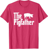 Funny Pig Whisperer Shirts Gifts The Pig Father Funny Pig Lover Whisperer T Shirt Gift T-Shirt - Red Heather