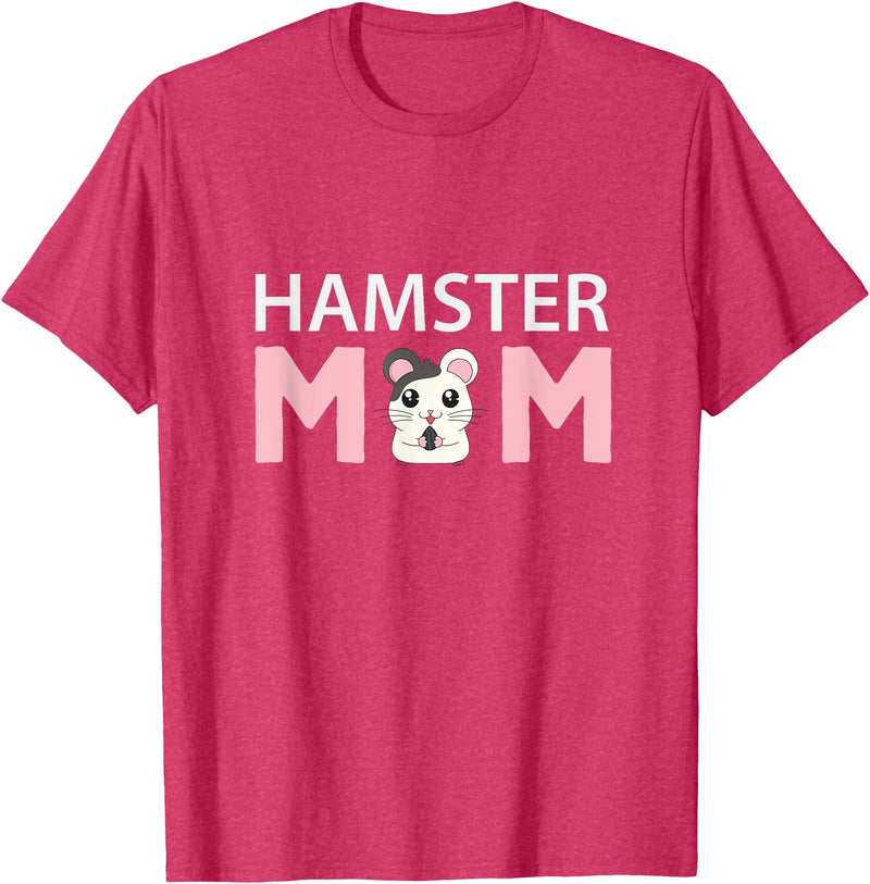 Hamster Mom Hamster T-Shirt - Red Heather