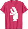 Trendy Greenland Symbol Gifts Coat of Arms Polar Bear Greenland Print T-Shirt - Red Heather