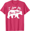 Halloween Party T-Shirt Co Boo Bear Shirt | Polar Bear Spirit Bear Halloween Apparel T-Shirt - Red Heather