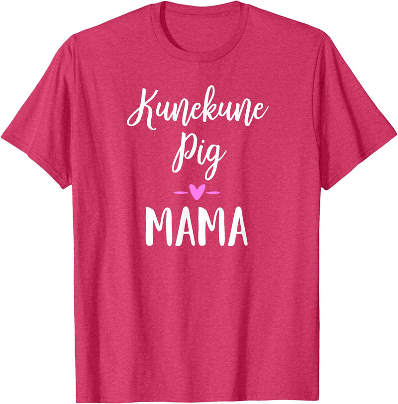 Angry Ant Graphics - Kunekune Pig Gifts Kune Kune Pig Gift for Women - Kunekune Pig Mama T-Shirt - Red Heather