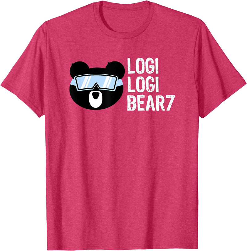 LogiLogiBear7 Logi Logi Bear 7 Shirt T-Shirt - Red Heather