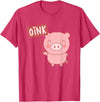 Funny Pig Lover Shirts Oink Cute Pig Lover Pig Farming Farmer Piglet Farm Animal T-Shirt - Red Heather