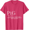 Bacon FH Pig, A Magical Creature That Turns Vegetables Into Bacon --- T-Shirt - Red Heather