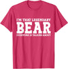 Bear Gifts Bear Tee Men Name Birthday Gifts Bear Personal Name Funny Bear T-Shirt - Red Heather