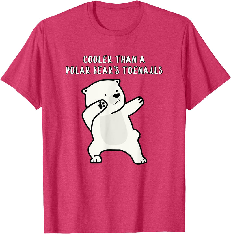Cooler than a Polar Bear’s toenails Funny Dads T-Shirt - Red Heather