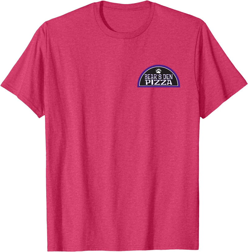 BDP Bears Den Pizza Employee Shirt T-Shirt - Red Heather