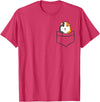 Funny Guinea Pig Lover Gifts Guinea Pig Owner Cute Pocket Guinea Pig T-Shirt - Red Heather