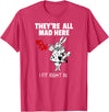 Alice in Wonderland White Rabbi Rabbit T-Shirt in Red Heather