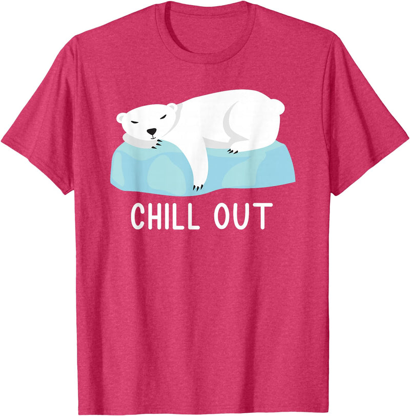 Eisbär Klimawandel Geschenkidee Funny Polar Bear North Pole Polar Bear Love Climate Change T-Shirt - Red Heather