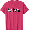 funny saying Gifts for Family Members and more Papaw Cow Print Cow Pattern T-Shirt - Red Heather