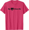 EatShirts Big Bear Chase Me Shirt Funny T-Shirt - Red Heather