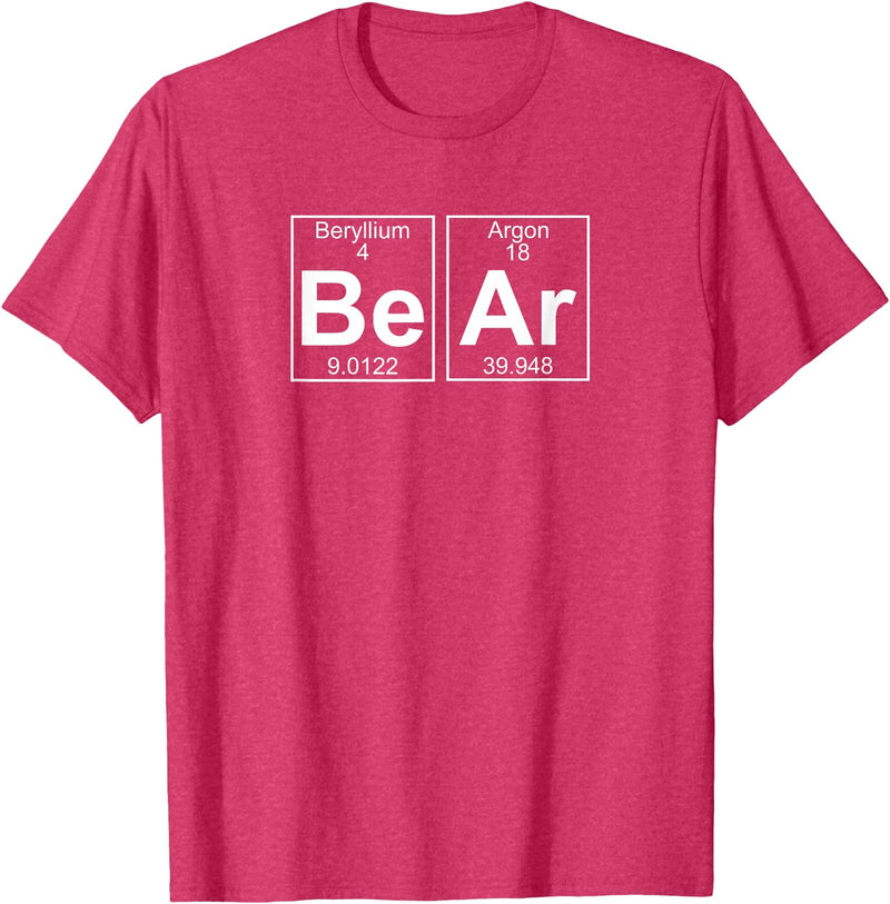 Gay Bear Pride T-Shirts Bear Periodic Table - Gay Bear Pride T-Shirt T-Shirt - Red Heather