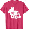 Cute Nethie Bunny Mom - Netherland Dwarf Rabbit T-Shirt in Red Heather