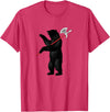 RealCoolShirts AWESOME AXE BEAR - Yaroslavl Russia Flag Halberd Bear Shirt T-Shirt - Red Heather