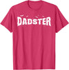 Dadster Matching Family Mom Dad Halloween Party Retro Vintage Dadster Couple Matching Family Mom Halloween T-Shirt - Red