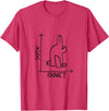 Funny Rabbit or Duck Animal Diptych Rabbit T-Shirt in Red Heather