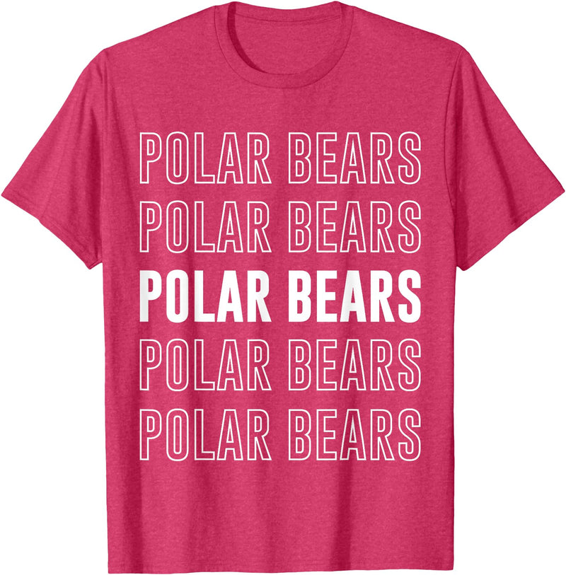 Polar Bears Apparel Polar Bears T-Shirt - Red Heather