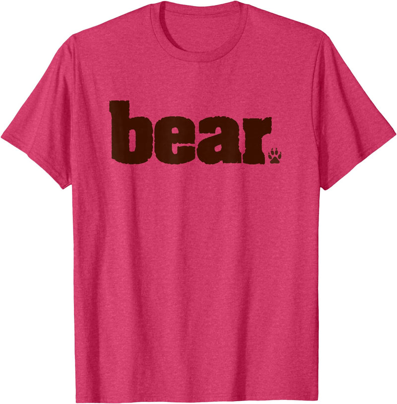 Drag & Gay Merch BEAR Manly Men Gay Pride Queer Tshirt T-Shirt - Red Heather