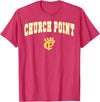Official High School Fan Gear Church Point High School Battling Bears T-Shirt C2 T-Shirt - Red Heather