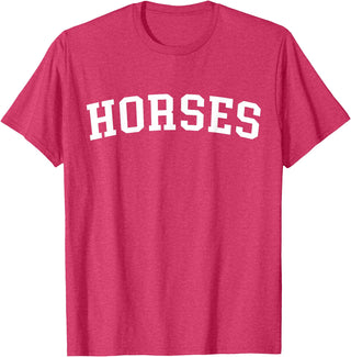 Horses - Style Horses T-Shirt - Red Heather