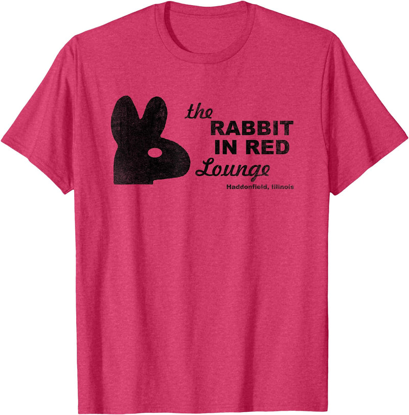 The Rabbit in Red Lounge Halloween T-Shirt in Red Heather