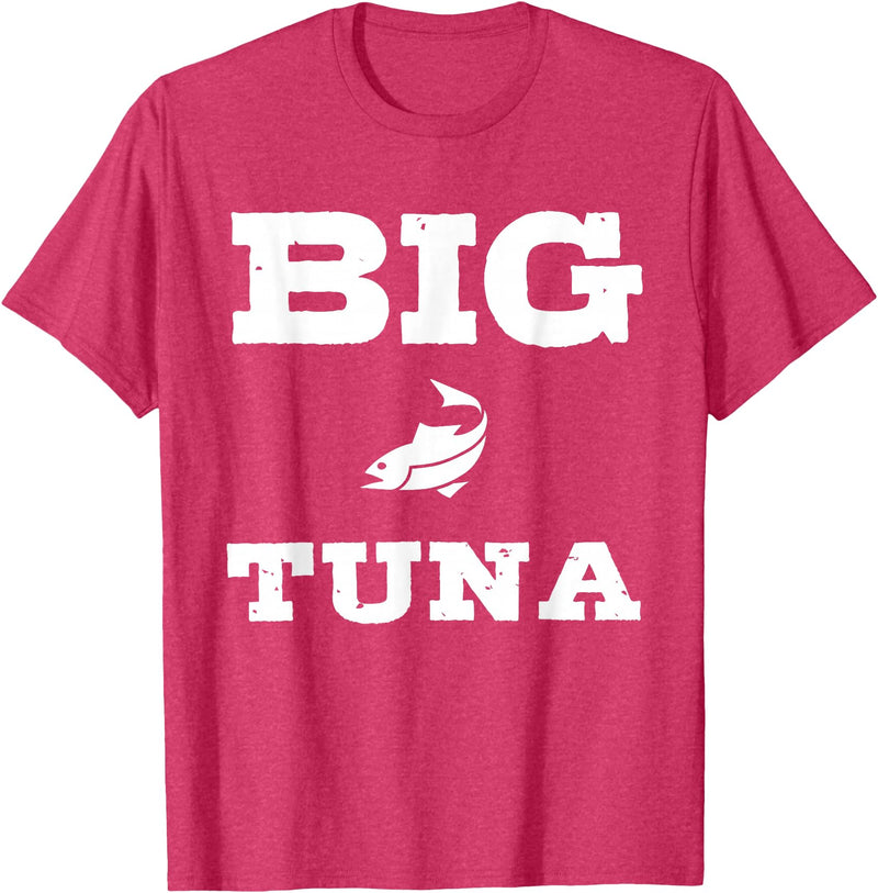 Pioneer Outdoor Tees Funny Nickname Office Tuna Fish - Big Tuna T-Shirt - Red Heather