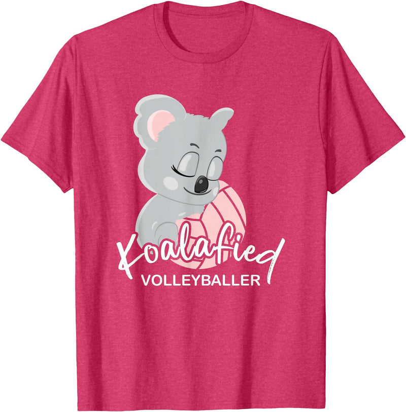 FIDORATIS koalafiziert Koala Bär Shirts Geschenke Koalafied Women's Volleyballer I Volleyball Beach Volleyball T-Shirt - Red Heather