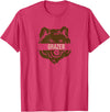 Brown Bear Lovers and Fat Grizzy Fans 2023 Grazer Bear design fat brown grizzly fan beartober week 2023 T-Shirt - Red Heather