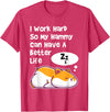 I Work Hard So My Pet Hammy Hamster Can Have A Better Life T-Shirt - Red Heather