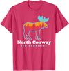 North Conway NH North Conway New Hampshire Moose Mountains T-Shirt - Red Heather