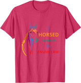 i horsed around in enumclaw funny horse Horse lovers T-Shirt - Red Heather