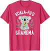 Mothers Day Stuff for Mom from Daughter or Son Koalafied Grandma Koala Bear Sunflower Floral Mothers Day T-Shirt - Red Heather