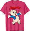 Looney Tunes Porky Pig Vintage Portrait T-Shirt - Red Heather