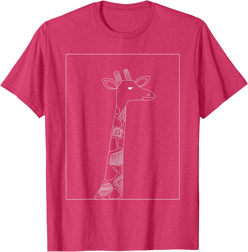 Sarcastic Giraffe Shirts Co20 Giraffe Lover Gifts For Womens Giraffe Graphic Tees For Mens T-Shirt - Red Heather