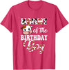 Love Family Matching Mommy of The Birthday Boy Cow Farm 1St Birthday Boy T-Shirt - Red Heather