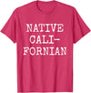 Native Californian T-Shirt - Cali California Bear Apparel T-Shirt - Red Heather