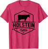 Farm and Holstein Cow for Men and Cattle Clothing Holstein Cattle - Holstein Cow for Farmers T-Shirt - Red Heather