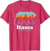 Itasca State Park Minnesota Bear T-Shirt - Red Heather