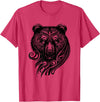 Best Tribal Tattoo Designs I Trends I Born for Art Bear Grizzly Nordic Indian Celtic Mythology Wild Animal Fan T-Shirt - Red Heather