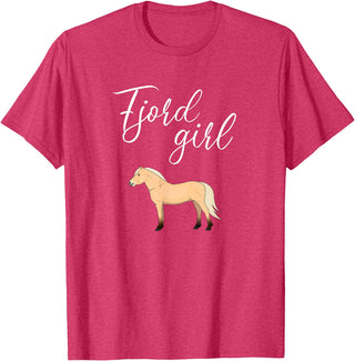 Fjord Horse apparel Fjord Horse, Norwegian Fjord Horse T-Shirt - Red Heather
